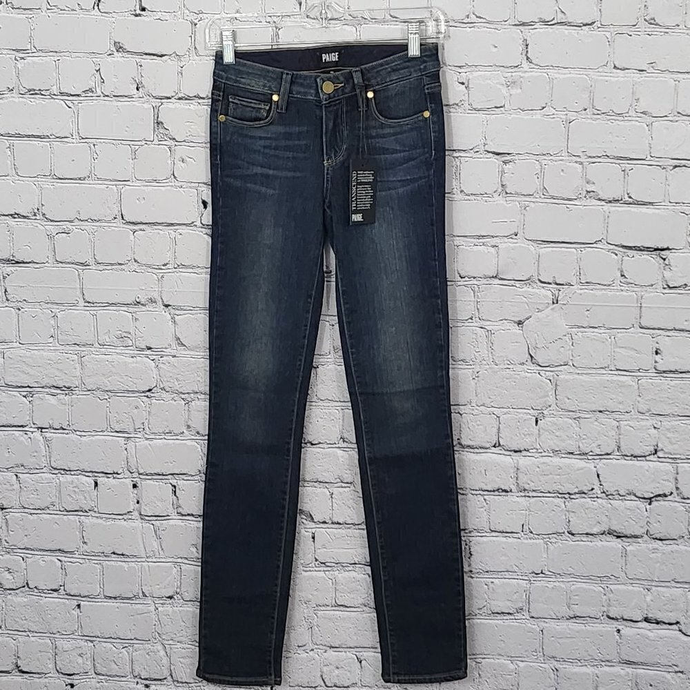 *Paige Brentyn Skyline Skinny Jeans Size 24 Dark Wash Denim NWT